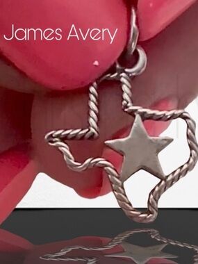 James Avery Retired Texas rope twisted star UNCUT loop intact